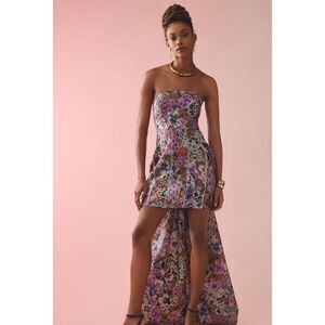 New Anthropologie Geisha Designs Strapless Train Mini Dress Size Xl